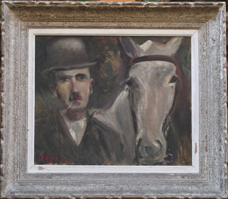 Lucienne Adrion - Mann mit Pferd
