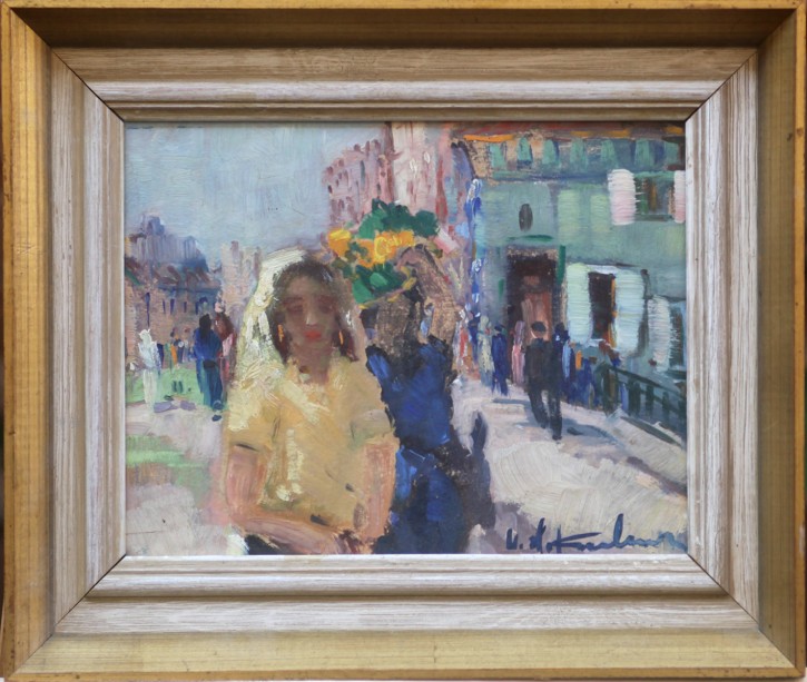 Uno Hubert Karlsson - Platz mit Figuren