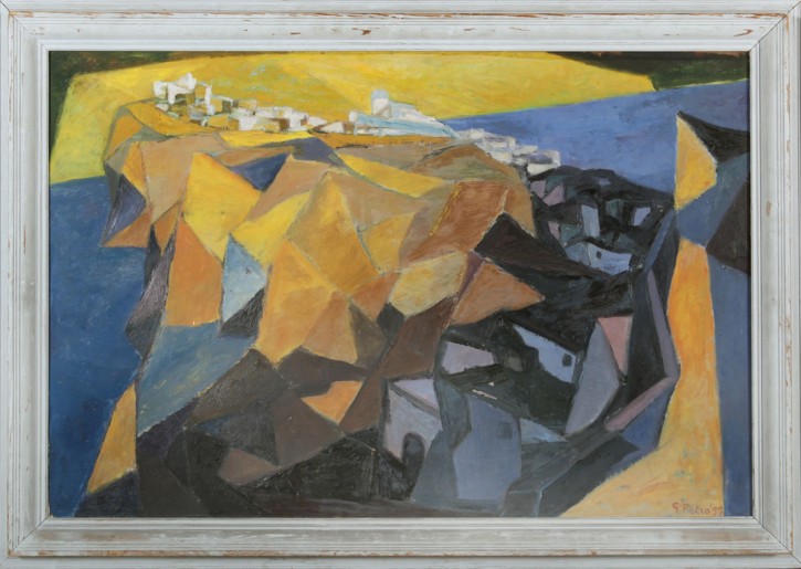 Georgij Fetcó<br>Santorin, kubistische Landschaft
